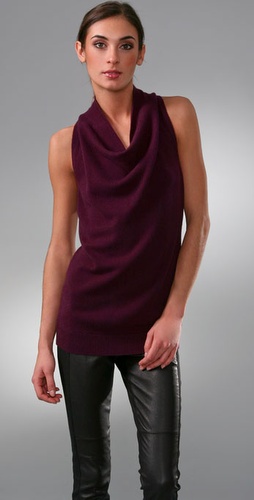 Vince Cowl Neck Halter Sweater