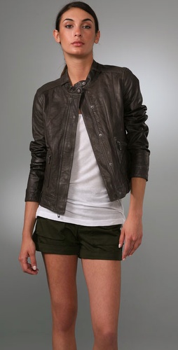 Vince Biker Leather Jacket