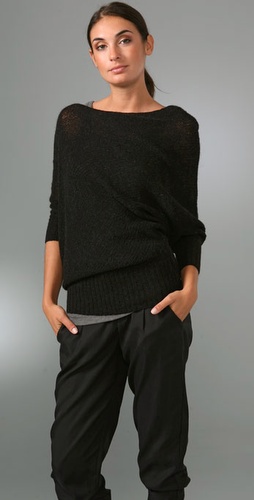 Vince Loose Knit Asymmetrical Sweater