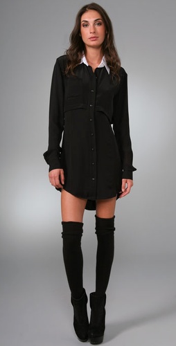 Victorialand Open Back Shirtdress