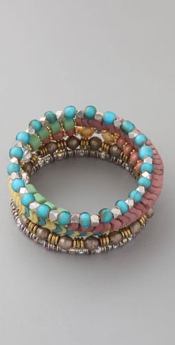 Vanessa Mooney One of a Kind Mixed Bead Bangles