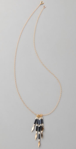 Vanessa Mooney Gold Plated Fan Necklace