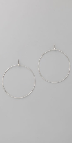 Vanessa Mooney Silver Hoop Earrings