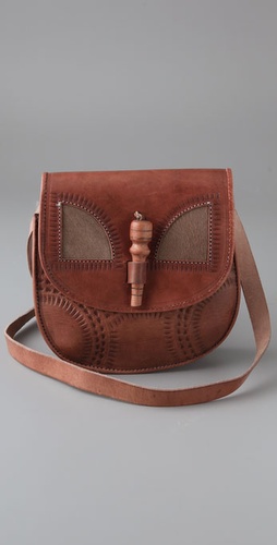 WGACA Vintage Ethnic Inlay Bag