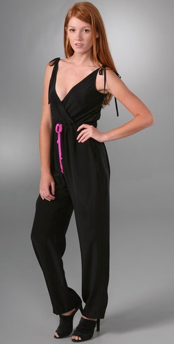 Whitley Kros Athena Jumpsuit with Contrast Belt