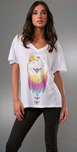 Wildfox Desert Eagle V Neck Tee
