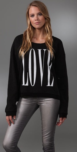 Wildfox Big Love Oversized Sweatshirt