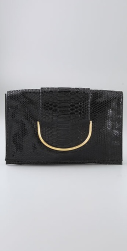 Zambos & Siega Python Peggy Clutch
