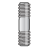 Equal thread length rods and studs