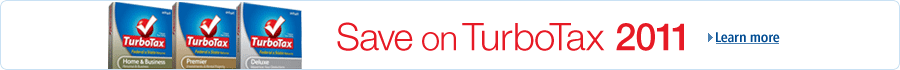 Save on TurboTax 2011