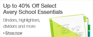 Up to 40% Off Avery School Essentials