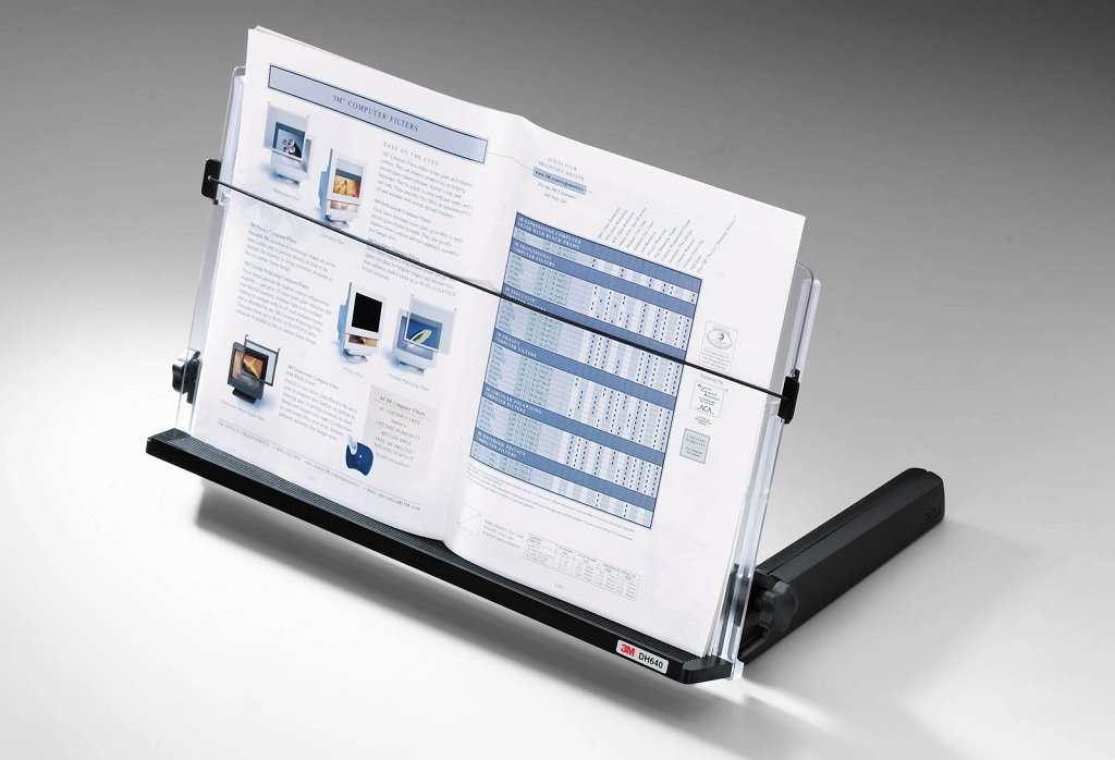 3M Adjustable InLine Document Holder with Elastic Line
