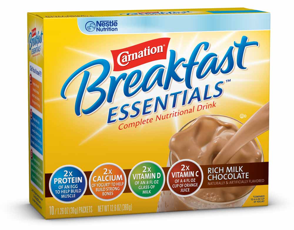 Carnation Breakfast Essentials, Rich Milk Chocolate Powder