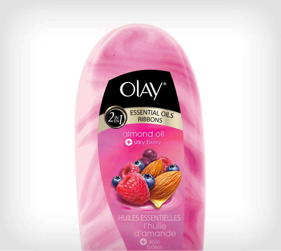 Olay 2in1 Essential Oils Ribbons Almond Oil + Silky