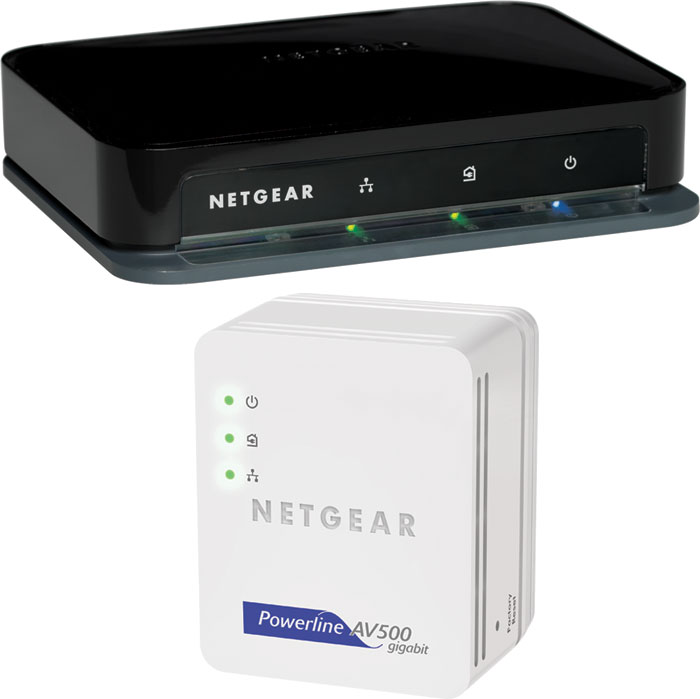 NETGEAR Powerline 500 Mbps 4port Network Adapter Kit