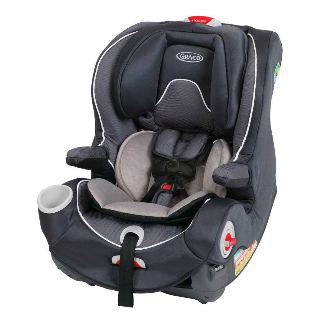 The seat is comfy for your child and features flipaway armrests for