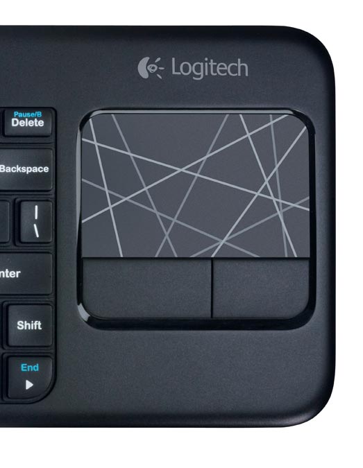 Logitech Wireless K400R 79 Key Slim Keyboard w/3.5" Touchpad & Nano