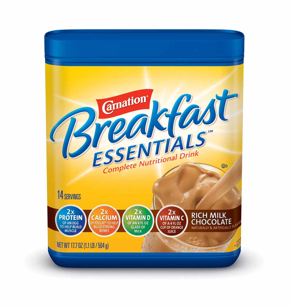 Carnation Breakfast ESSENTIALS Chocolate Powder, 17.7