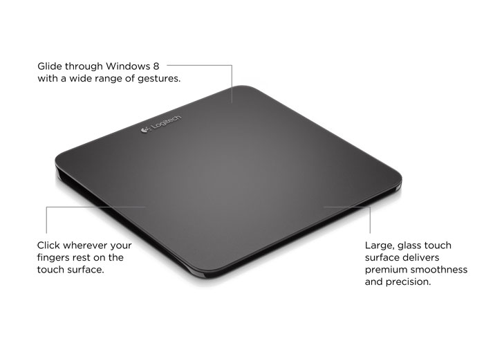 Logitech Rechargeable Touchpad T650 with Windows 8 Multi