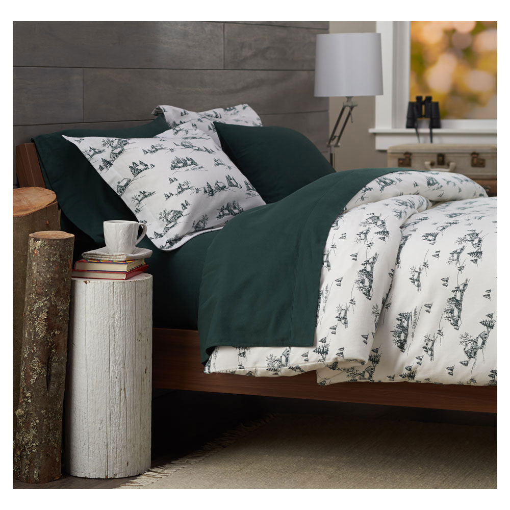 Pinzon Lightweight Cotton Flannel Duvet Cover King