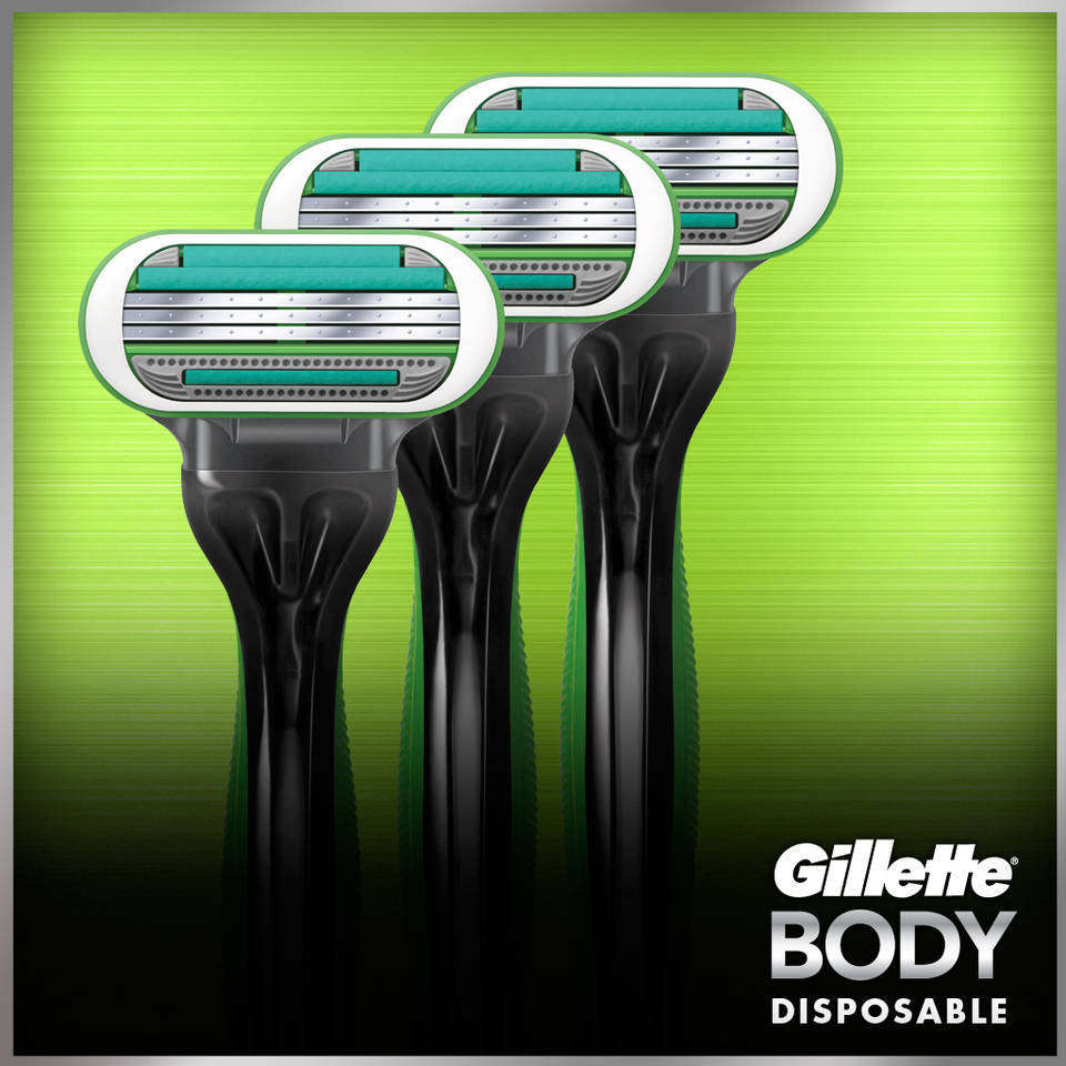 Gillette Body Disposable Razor 2 Count Beauty