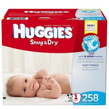 Huggies Snug N Dry Size 1 Diapers