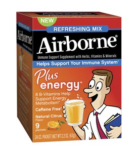 Airborne Plus Energy Packet - Citrus 72/9 ct. Product Shot