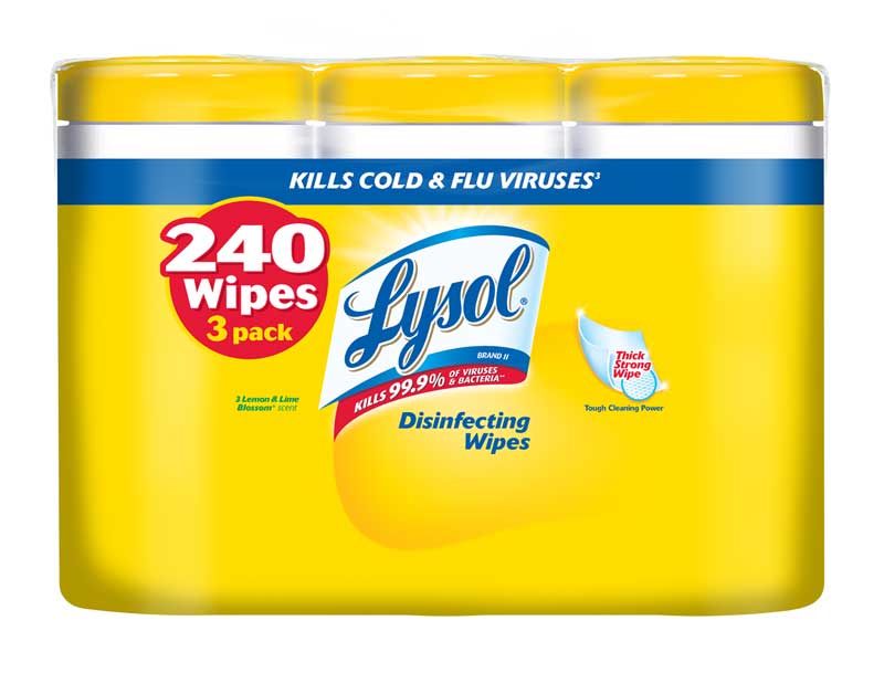 Lysol Disinfecting Wipes, Lemon and Lime Blossom, 80 Count