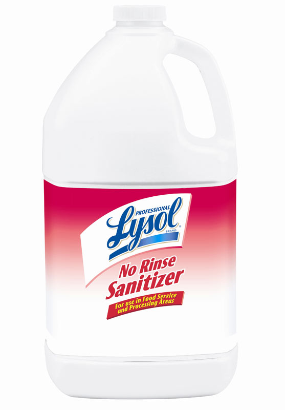 Lysol Professional No Rinse Sanitizer, 128 Ounce (Pack of 4