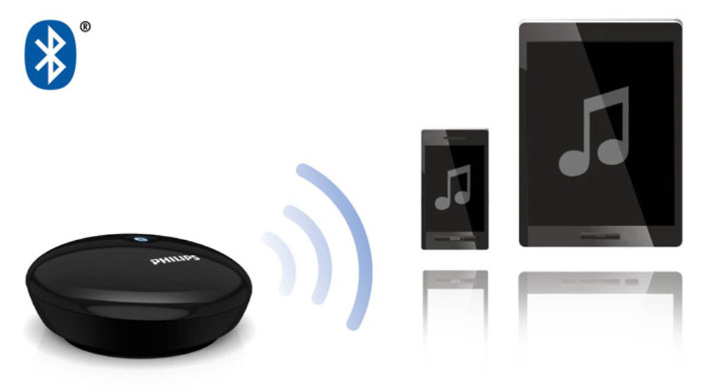 Philips AEA2000/37 Bluetooth HiFi Adapter/Receiver (Black