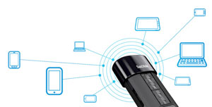 SanDisk Connect Wireless Flash Drive (32 GB) Product Shot