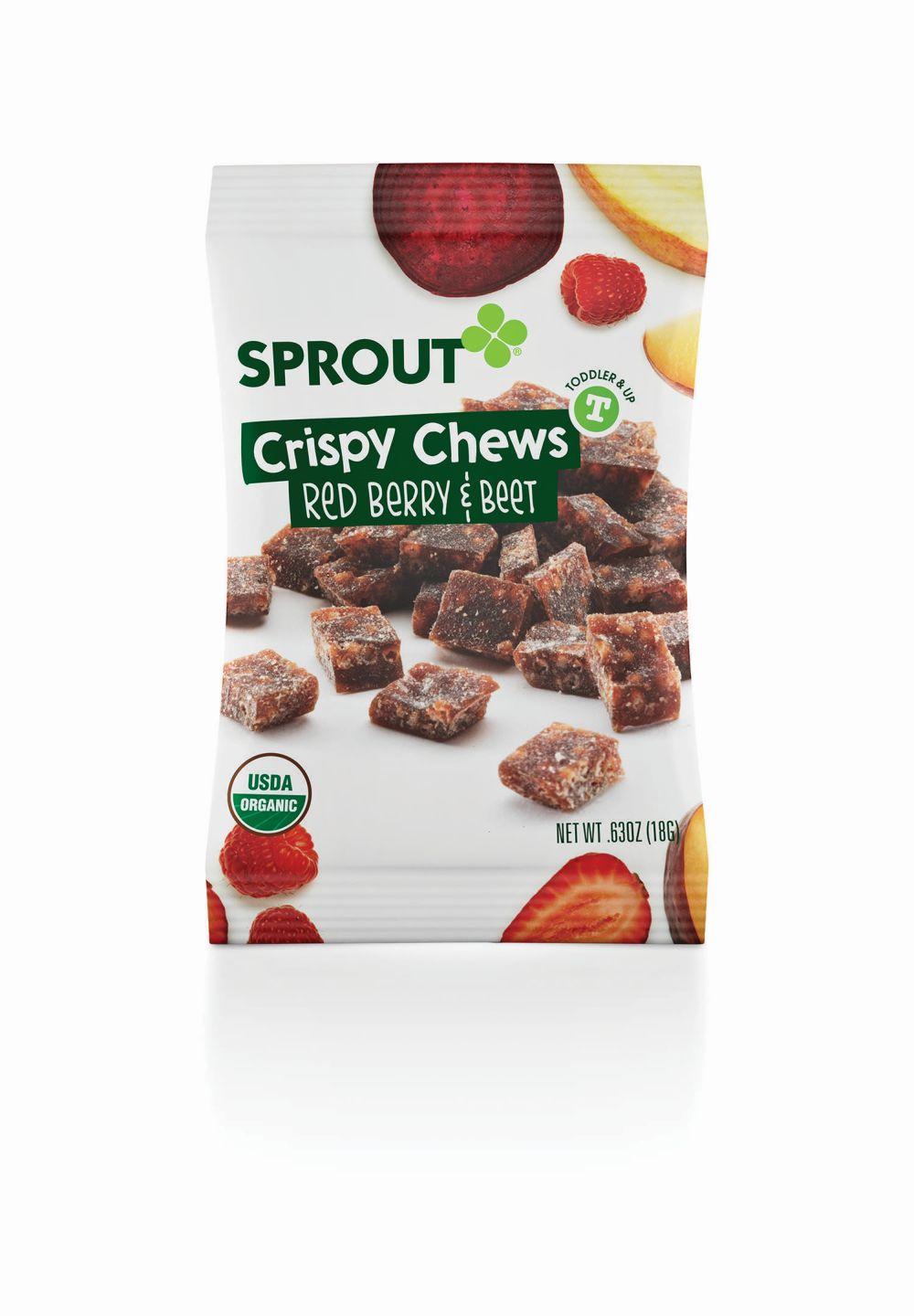 Sprout Crispy Fruit and Veggie Chews, Red Berry and Beet, 3.15 Ounce