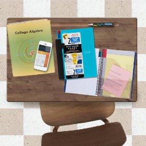 2 subject notebook, notebook with dividers, college ruled notebook, CornerTAB