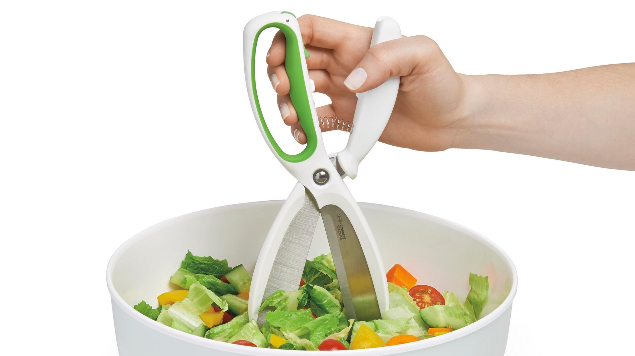 OXO Good Grips Chopped Salad Scissors, White/Green Kitchen & Dining