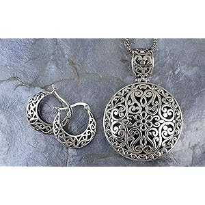 Bali Filigree Sterling Silver Jewelry