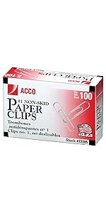 acco, paper clips, 100 paper clips
