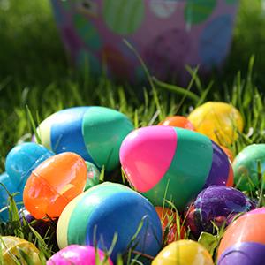 Easter candy filled eggs are fun with assorted chocolates, such as M&M’S, TWIX and SNICKERS Minis.