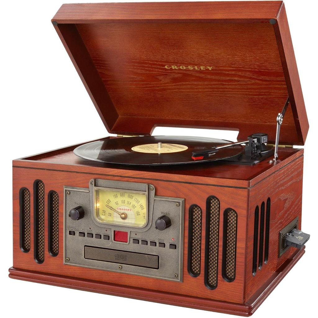 Crosley CR704CPA Musician Turntable with Radio, CD Player