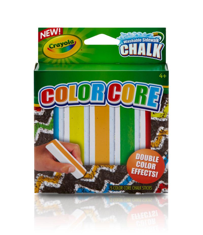 Crayola Special Effects Sidewalk Chalk Color Core Toys
