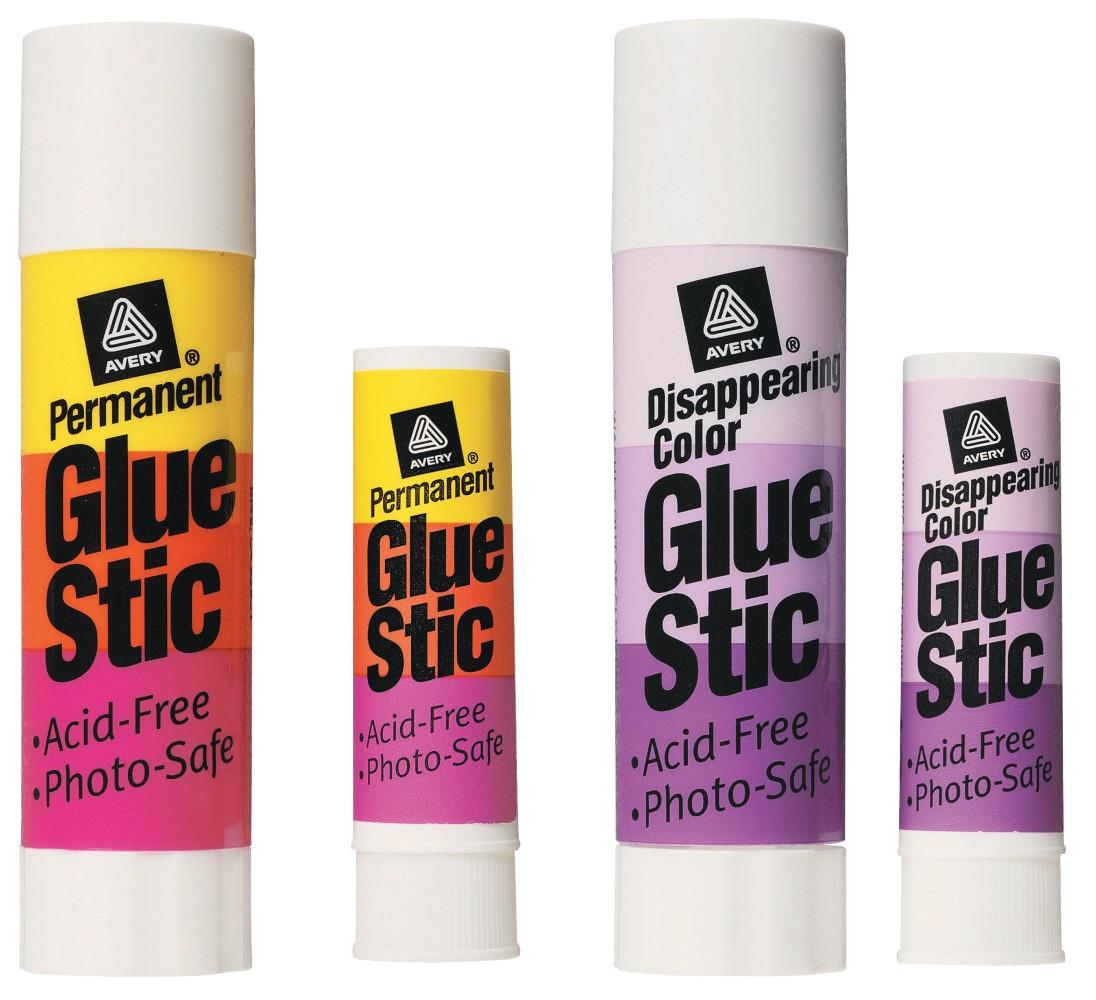 Avery Permanent Glue Stic, 1.27 oz, Pack of 6 (98073