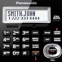 KX-TGF343B Large LCD