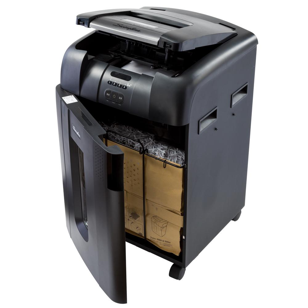 Amazon.com: Swingline Auto Feed Paper Shredder, 500 Sheets, Super Cross ...