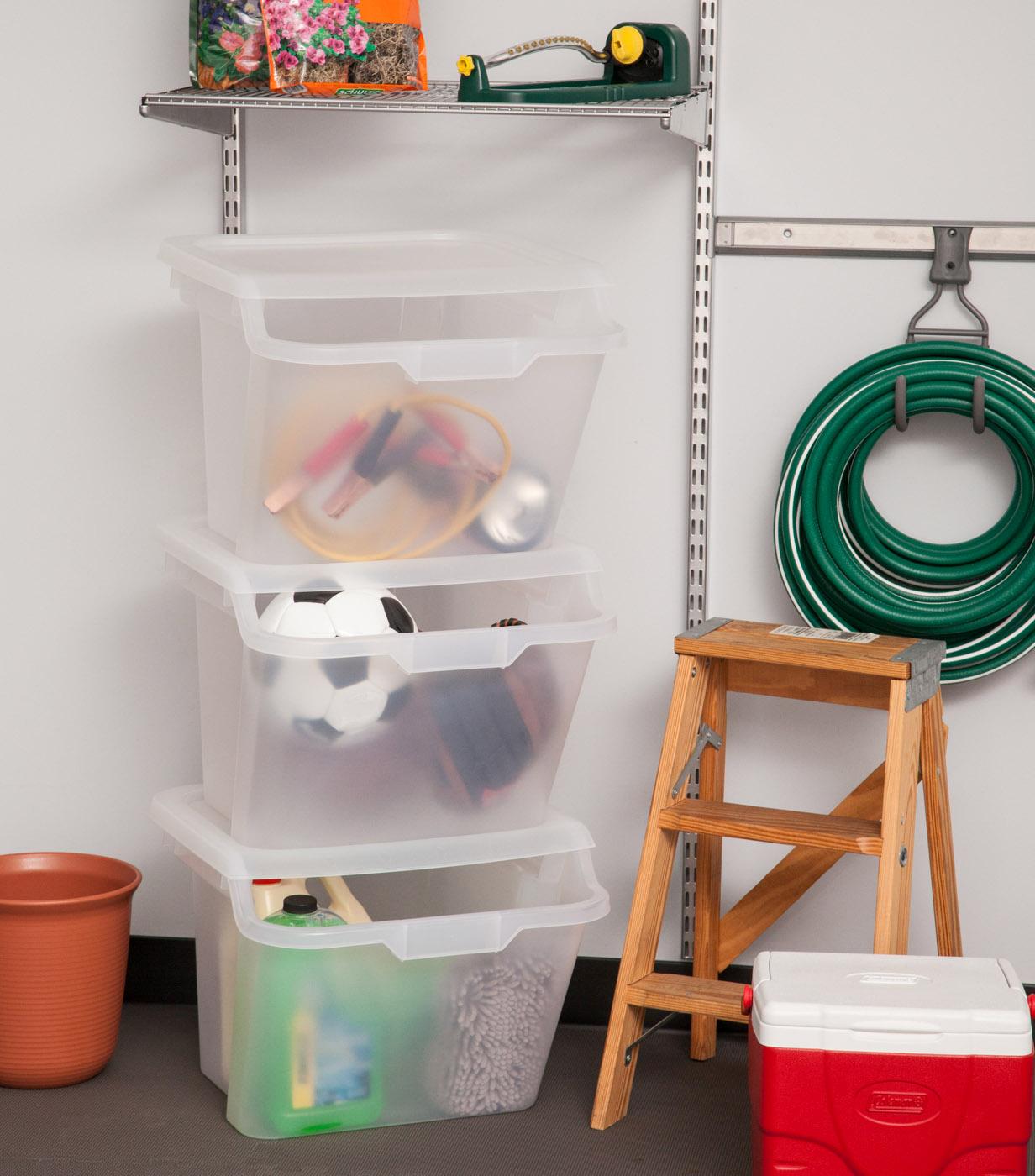 IRIS Stackable Storage Bins, 6Piece Home & Kitchen