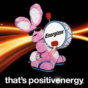 energizer bunny that's positive energy
