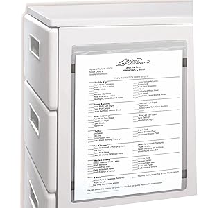 Welded Vinyl Magnetic Shop Ticket Holders