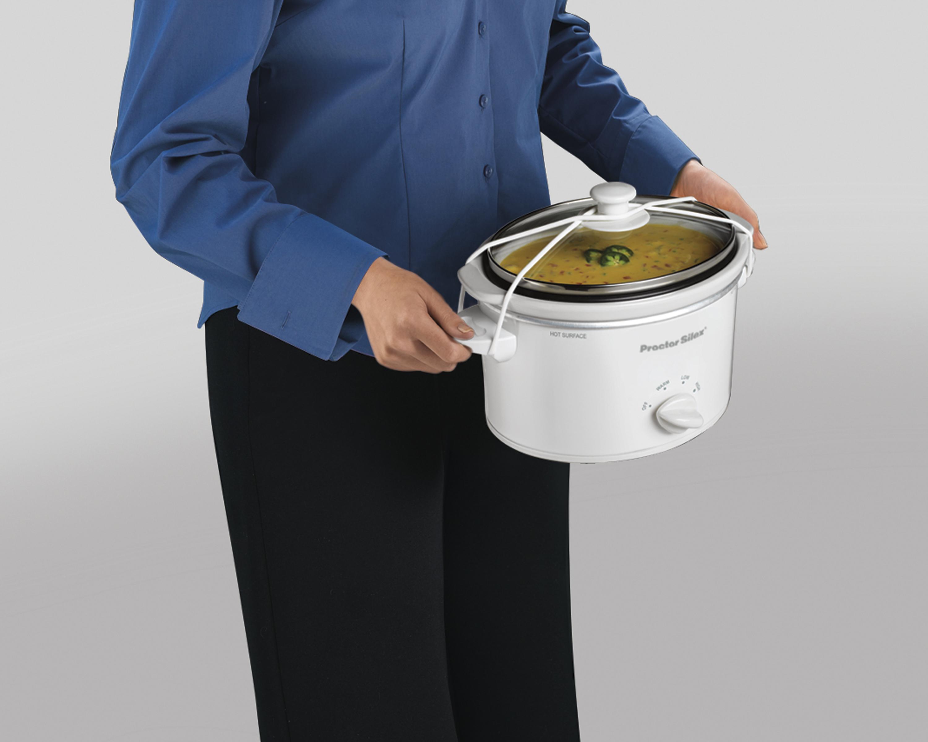 Proctor Silex 33116Y Portable Oval Slow Cooker, 1.5Quart