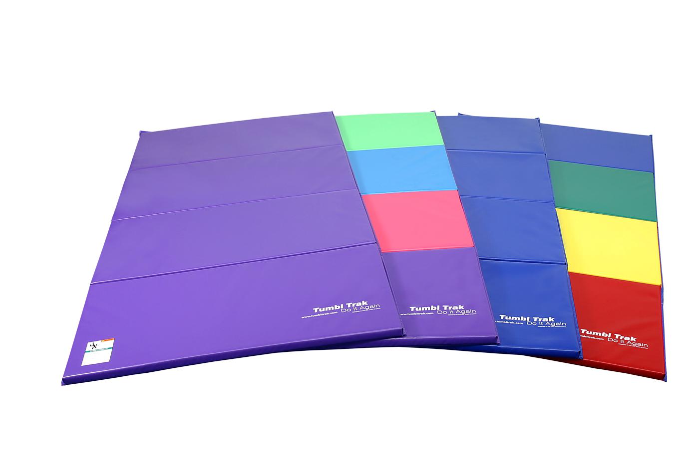 Tumbl Trak Folding Gymnastics Mat, 4ft x 8ft Gymnastics Tumbling Mats Sports