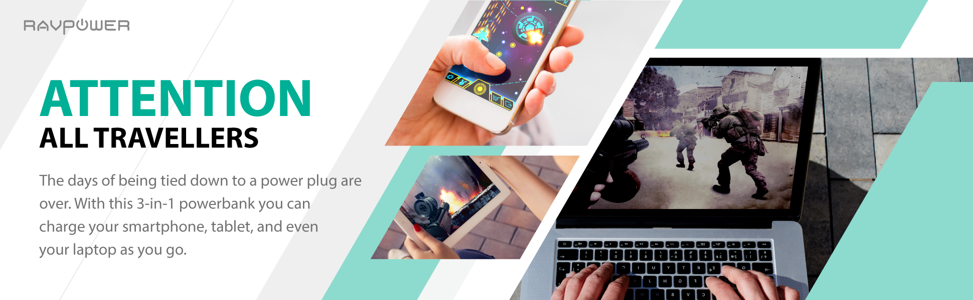 RAVPower 23000mAh Portable Charger Power Bank External