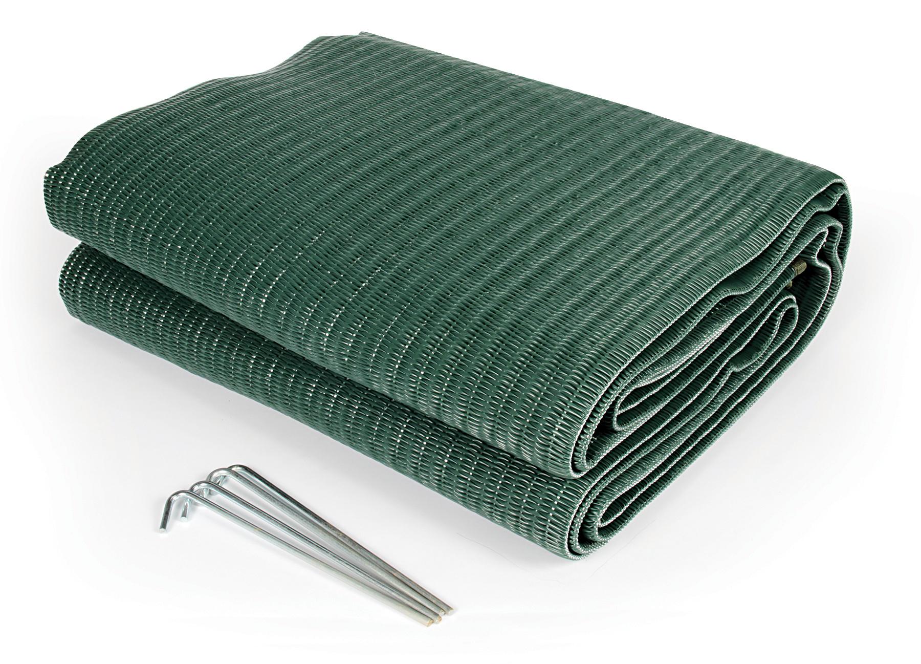 Camco 42880 Reversible Awning Leisure Mat (6' x 9', Green) Automotive