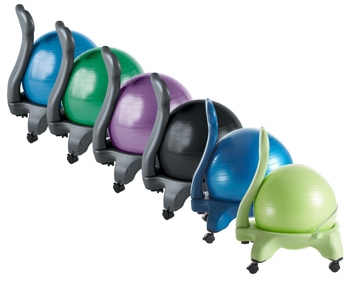 Gaiam Balance Ball Chair (Black) Exercise Balls Sports